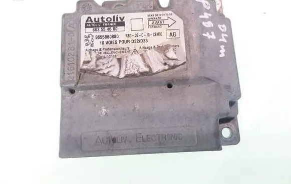Peugeot 407 Airbag control unit/module 9655880880