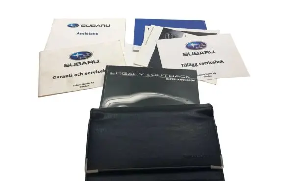 Subaru Outback Owners service history hand book 