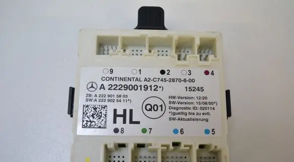 Mercedes-Benz C W205 Door control unit/module A2229001912