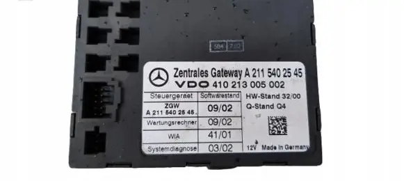 Mercedes-Benz E W211 Gateway control module A2115402545