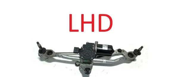 Front wiper linkage and motor