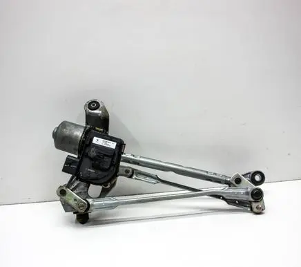 Front wiper linkage and motor