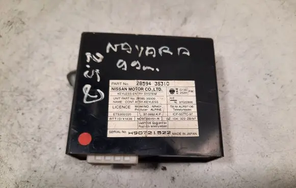 Nissan Navara D22 Alarm control unit/module H90721522 285943S310 285953S300