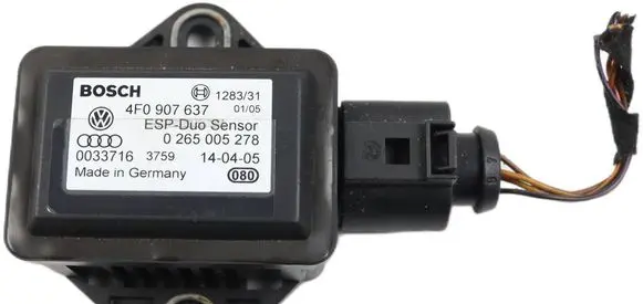 Audi A6 S6 C6 4F ESP acceleration yaw rate sensor 4F0907637 0033716 0265005278