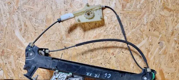 Citroen C6 Front window lifting mechanism without motor 9650386080