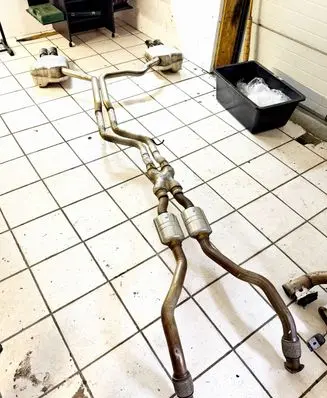 Audi A6 S6 C7 4G Exhaust gas pipe 4G0253612