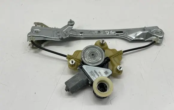Rear door window regulator with motor