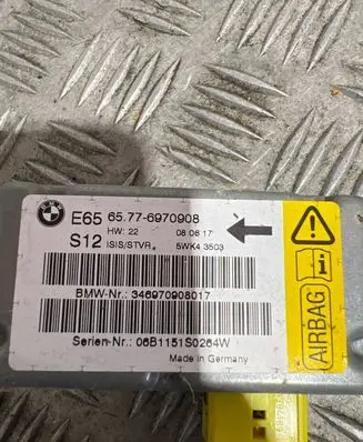 BMW 7 E65 E66 Airbag control unit/module 6970908 5WK43503 346970908017