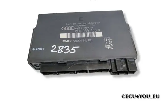 Audi A4 S4 B6 8E 8H Comfort/convenience module 8E0959433K 00001881B2