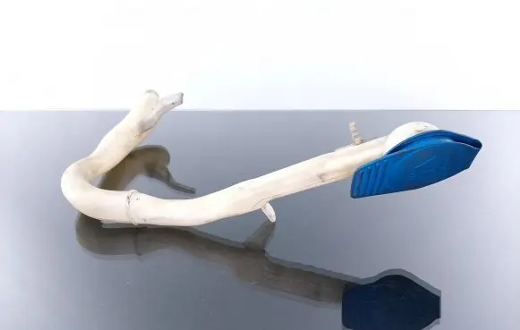 Volkswagen Phaeton Window washer liquid tank fill tube 3D0955463D