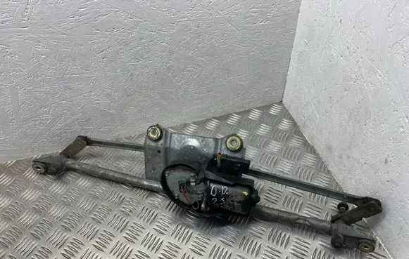 Front wiper linkage and motor