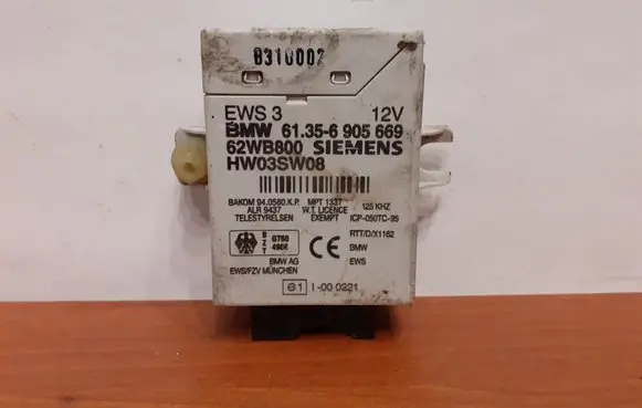 BMW 3 E46 Immobilizer control unit/module 61356905669 6905669