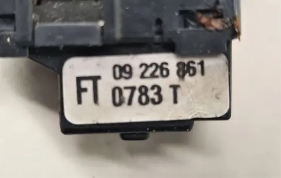 Opel Zafira A Wing mirror switch 09226861 0783T