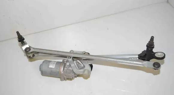 Front wiper linkage and motor