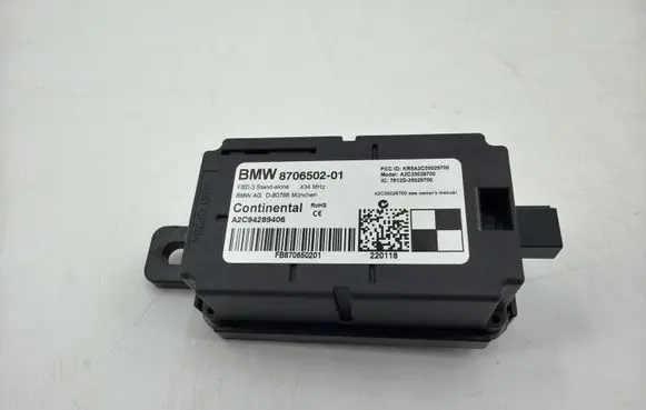 BMW 3 F30 F35 F31 Door central lock control unit/module 8706502