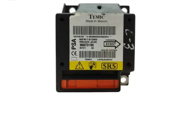Citroen C3 Airbag control unit/module 9660731780