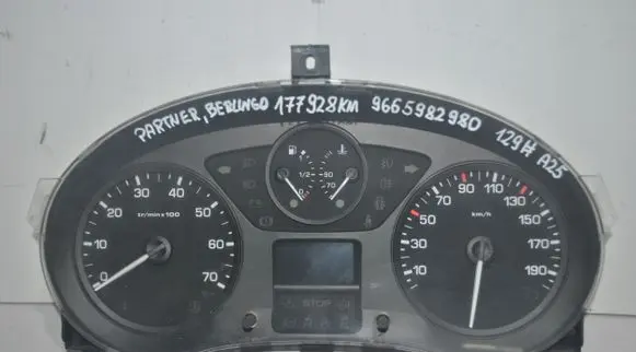 Citroen Berlingo Speedometer (instrument cluster) 9665982980
