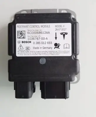 Tesla Model X Airbag control unit/module 103676700A