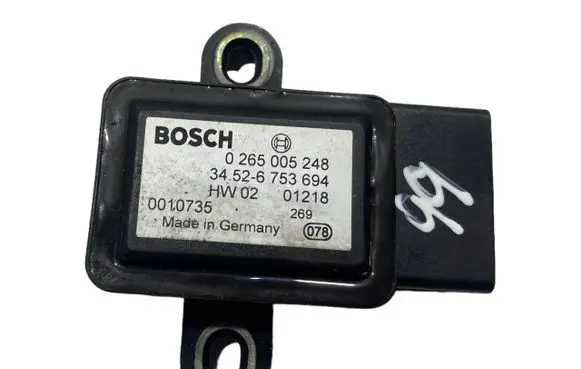 BMW 5 E39 ESP acceleration yaw rate sensor 6753694 34526753694 0265005248