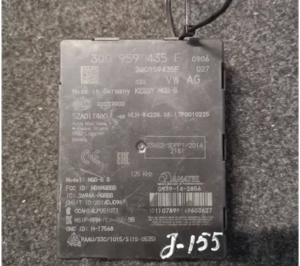 Volkswagen PASSAT B8 Keyless (KESSY) go control unit/module 3Q0959435F 5ZA011460