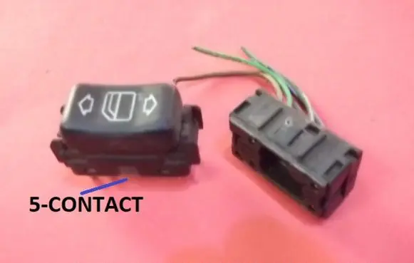 Mercedes-Benz E W124 Electric window control switch 1248208910 03809711