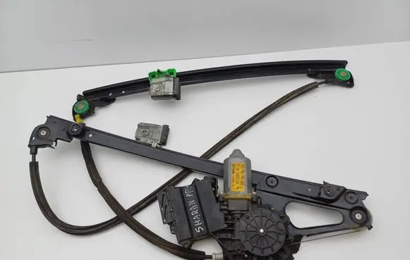Volkswagen Sharan Front door window regulator with motor 7M0959802A 7M0837402