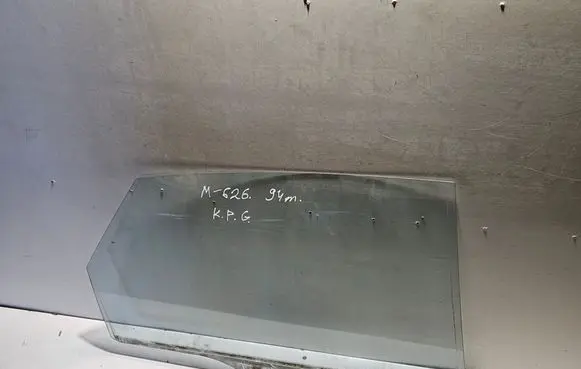 Mazda 626 Rear door window glass 43R00011
