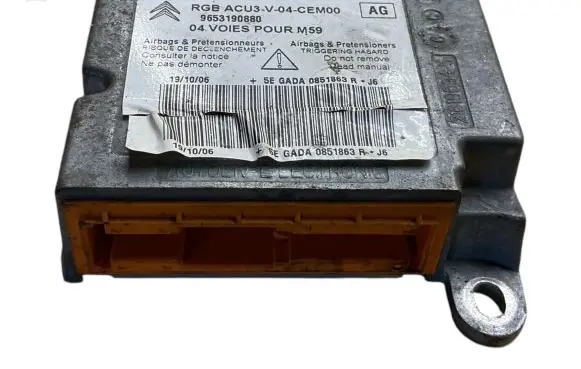Peugeot Partner Airbag control unit/module 603602500 9653190880