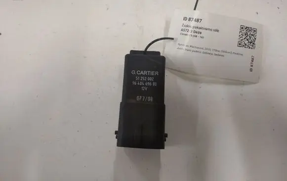 Glow plug pre-heat relay