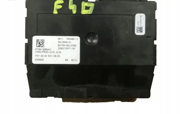 BMW 1 F40 Air conditioner control unit module 5A18364 16046610