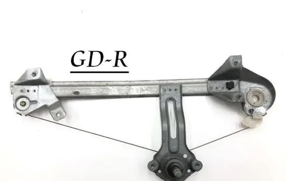 Rear door manual window regulator