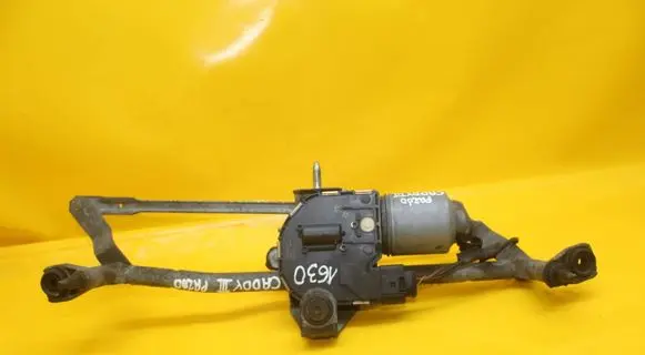 Front wiper linkage and motor