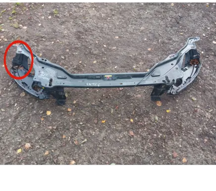Top upper radiator support slam panel