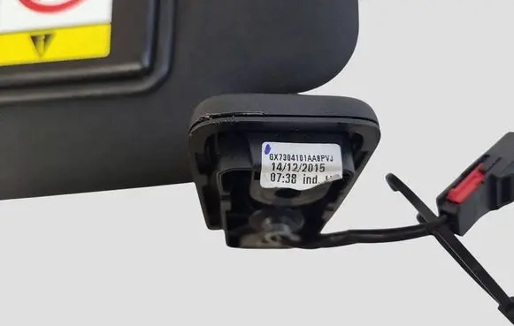 Jaguar XE Sun visor
