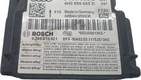 Audi A8 S8 D4 4H Airbag control unit/module 4H0959655D 0285010921