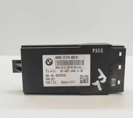 BMW 5 F10 F11 Seat heating relay 9216468