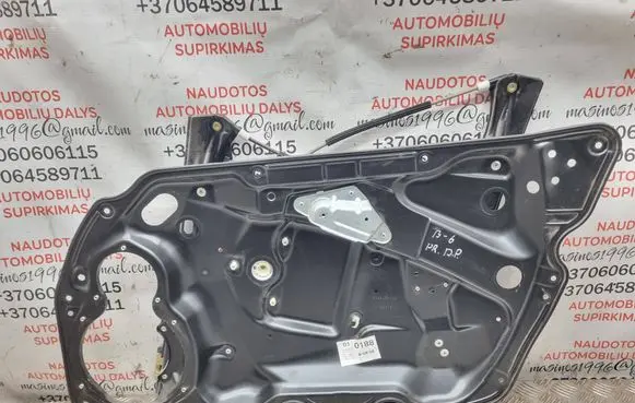 Volkswagen PASSAT B6 Front window lifting mechanism without motor 3C1837756K