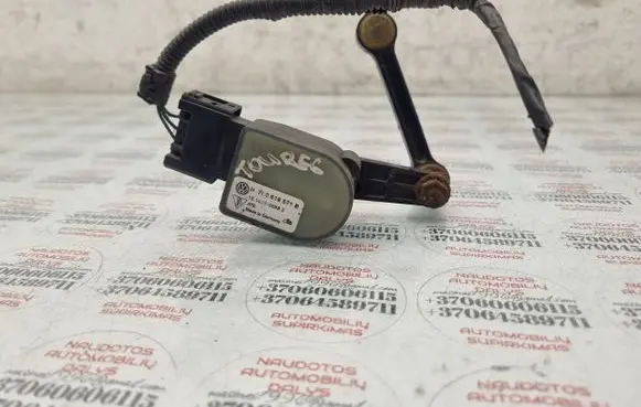 Volkswagen Touareg I Headlight/headlamp level sensor 4E0907503C 7L0616571B