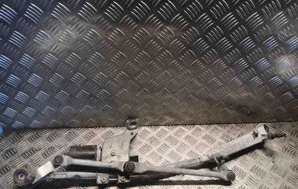 Front wiper linkage and motor