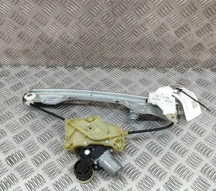 Rear window lifting mechanism without motor