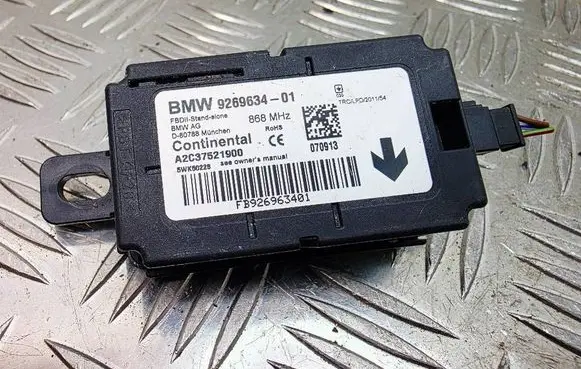 BMW 3 F30 F35 F31 Alarm control unit/module 9269634