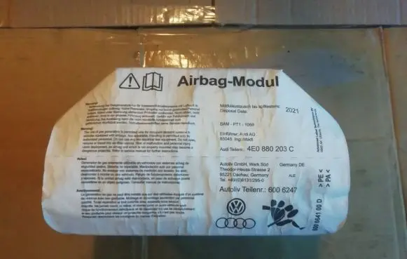 Audi A8 S8 D3 4E Passenger airbag 4E0880203C 6006247