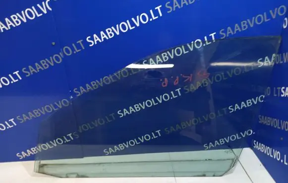 Saab 9-3 Ver1 Front door window glass four-door 12804485