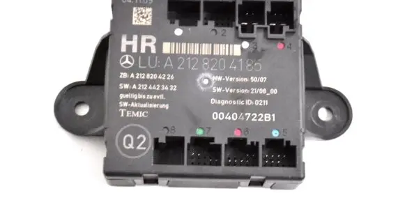 Mercedes-Benz C W204 Door control unit/module A2128204185