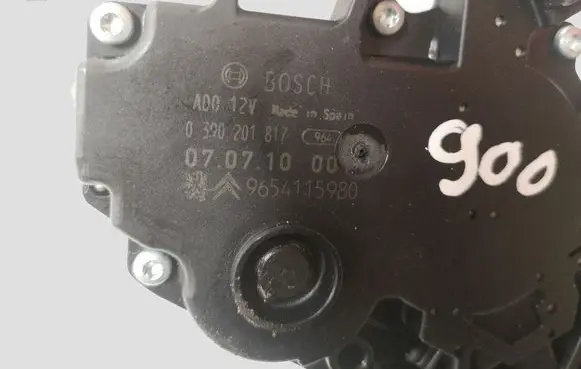Citroen C4 Grand Picasso Rear window wiper motor 0390201817 9654115980