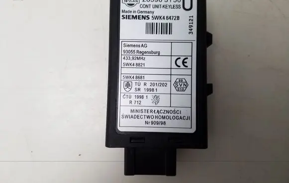 Nissan X-Trail T30 Door central lock control unit/module 285963Y500