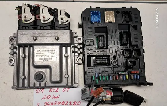 Peugeot RCZ Engine ECU kit and lock set 9667082380