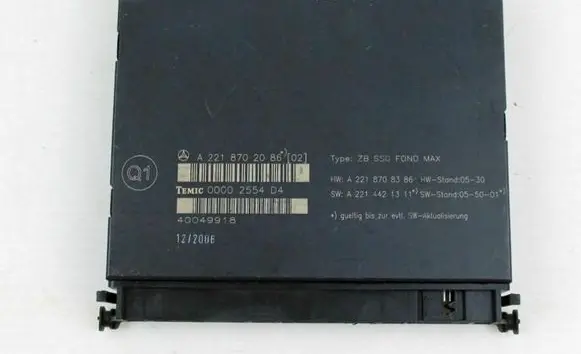 Mercedes-Benz S W221 Seat control module A2929000400