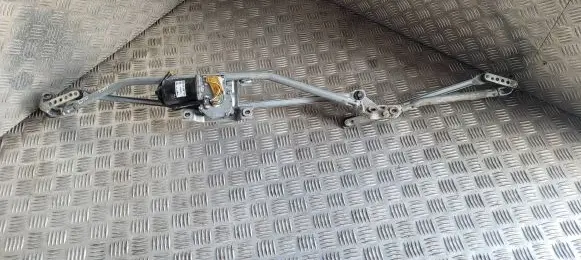 Front wiper linkage and motor