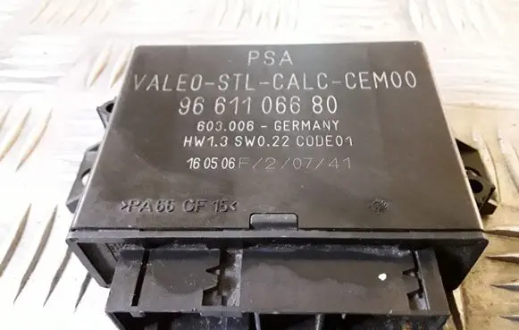 Citroen C6 Parking PDC control unit/module 9661106680 603006